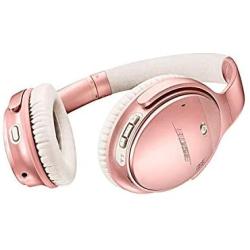 Bose QuietComfort 35 II Wireless Bluetooth Headphones, Noise-Cancelling, with Alexa voice control, enabled with Bose AR - Rose Gold Renewed