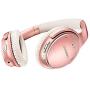 Bose QuietComfort 35 II Wireless Bluetooth Headphones, Noise-Cancelling, with Alexa voice control, enabled with Bose AR - Rose Gold Renewed