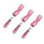 PONFY 100PCS Heat Shrink Bullet Connectors, Heat Shrink Female & Male Connectors Bullet Terminals, Insulated Waterproof Marine Crimp Automotive Connectors Wire Splice Connectors Kits