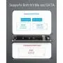 Anker PowerExpand M.2 NVMe and SATA SSD Enclosure Adapter, USB 3.1 Gen2 10Gbps, USB C and Thunderbolt 3 Compatible, Supports M or B&M Keys, and Size 2230/2242 / 2260/2280 SSDs