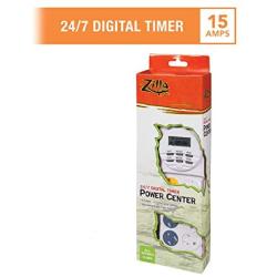Zilla Reptile Habitat Lighting & Terrarium Heat Power Center, Digital