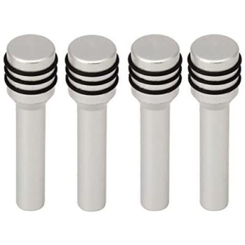 Possbay 4pcs Car Door Lock Knobs Aluminum Alloy Interior Door Lock Knob Pull Pins for Car SUV Truck Automobile Silver