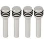 Possbay 4pcs Car Door Lock Knobs Aluminum Alloy Interior Door Lock Knob Pull Pins for Car SUV Truck Automobile Silver