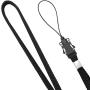 YOUOWO Wrist Lanyard Detachable Lanyards Hand for USB Flash Drive Cell Phone Key iPod Mp3 mp4 ID Card Badge and Other Small Electronic Devices Phone Charms 5 Pack Nylon (Black)