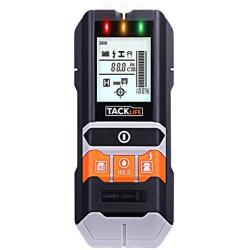 TACKLIFE Stud Finder, 5 in 1 Multi-Functional Center Finding Wall Scanner Detector with LCD Display, Sound Warning for Wood Stud/Metal/Live AC Wire/Moisture Detection- DMS05
