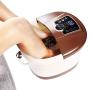 Foot Spa Bath Motorized Massager with Heat, Frequency Conversion, Red Light Rolling Massage, Adjustable Time & Temperature, Water Spray Bubble