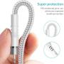 Syncwire iPhone Charger Lightning Cable 4ft [Apple MFI Certified] Upgraded Nylon Braided Fast Charging & Syncing Apple Charger Cord for iPhone 12 11 XS Max XR X 8 Plus 7 Plus 6 Plus Se iPad - Silver