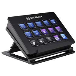 Elgato Stream Deck - Live Content Creation Controller with 15 Customizable LCD Keys, Adjustable Stand, for Windows 10 and macOS 10.13 or Late (10GAA9901)