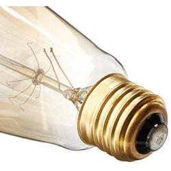 6-Pack Edison Light Bulb, Antique Vintage Style Light, Amber Warm, Dimmable (60w/110v)