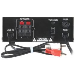 Compact Mini Stereo Power Amplifier - 2x15 Watt Portable Dual Channel Home Audio Speaker Receiver Box w/ RCA Cable L/R Input For CD Player, Tuner, MP3, For Amplified Speakers Sound System - Pyle PCA1