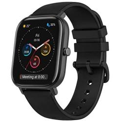 Amazfit GTS Fitness Smartwatch with Heart Rate Monitor, 14-Day Battery Life, Music Control, 1.65'' Display, Sleep and Swim Tracking, GPS, Water Resistant, Smart Notifications, Obsidian Black