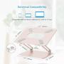 Boyata Laptop Stand, Adjustable Ergonomic Laptop Holder, Aluminium Alloy Notebook Stand Compatible for MacBook Pro/Air, Dell XPS, Lenovo, Samsung Laptops Up to 17 inches-Champagne Gold