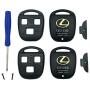 Replacement Keyless Entry Key Fob Case Fit for Lexus ES GS GX is LS LX RX SC Remote Control Key Combine 3 Buttons Replacement Car Key Shell Casing Blank Without Blade (2 Piece)