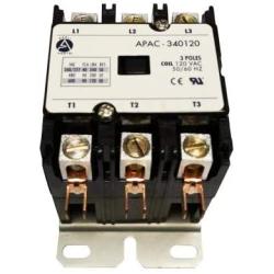 Appli Parts Heavy Duty 3 Poles Contactor 40 Amps 120 Volts Coil UL 476929 Apac-340120
