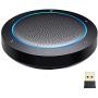 GOGOCOOL Bluetooth Speakerphone, Noise Reduction Conference Speaker with Mic, USB/Dongle/Bluetooth Connection, Enhanced Voice Pickup, Compatible with Meeting Apps for Home Office