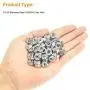 Powlankou 100 Pieces 1/4''-20 Stainless Hex Nut, Stainless Steel (304) 18-8 Nuts