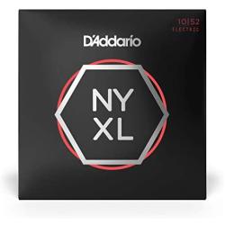 D’Addario NYXL1052 Nickel Plated Electric Guitar Strings,Light Top/Heavy Bottom,10-52 – High Carbon Steel Alloy for Unprecedented Strength – Ideal Combination of Playability and Electric Tone