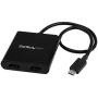 StarTech.com 2-Port Multi Monitor Adapter - USB-C to 2x HDMI Video Splitter - USB Type-C to HDMI MST Hub - Dual 4K 30Hz or 1080p 60Hz - Thunderbolt 3 Compatible - Windows Only (MSTCDP122HD)