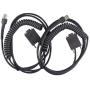 Partshe 2-Pack LS2208 RS232 Serial Cable for Symbol Barcode Scanner LS2208 LS1203 LS2208 LS 4208 LS4278 LS7708 LS9208 RJ45 to DB9 Cable 9ft CBA-R02-C09PAR