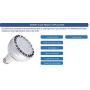 LC LED 250W-350W PAR30 / PAR38 High Output Medium Bay LED Bulb, 42W 5000 Lumens, Daylight White (6500K), Metal Halide, CFL & Halogen PAR Replacement, Non-Dimmable