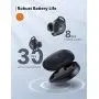True Wireless Earbuds TaoTronics SoundLiberty 79 Smart AI Noise Reduction Technology for Clear Calls, Single/Twin Mode, 30H Playtime, USB Type C, IPX8, with Charging Case, Silver Black