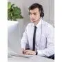 [2 Pack ] USB Headset with Noise Cancelling Mic New bee 3.5mm/Computer Headset with in-Line Call Controls Office Headset Call Center Headset for Skype, Zoom, Phone, PC, Tablet, Classroom