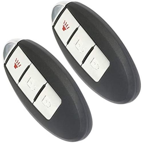 OCPTY 2X Uncut Keyless Entry Remote Control Key Fob Transmitter Replacement for Infiniti Nissan 1.6L 1.8L 2.0L 2.4L 2.5L 02-16 KBRASTU15 CWTWB1U415