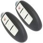 OCPTY 2X Uncut Keyless Entry Remote Control Key Fob Transmitter Replacement for Infiniti Nissan 1.6L 1.8L 2.0L 2.4L 2.5L 02-16 KBRASTU15 CWTWB1U415