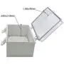 Zulkit Junction Box ABS Dustproof Waterproof IP65 Electrical Boxes Hinged Shell Outdoor Universal Project Enclosure Grey Clear Cover With Lock and Mounting Plate 11.8x7.9x6.3 inch(300x200x160mm)