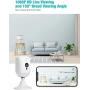 Baby Monitor, Conico 1080P Home Security Camera with Sound Motion Detection IR Night Vision, Home Camera with 2- Way Audio 8X Zoom, WiFi Camera Cloud Service Compatible with Alexa, 2.4G WiFi