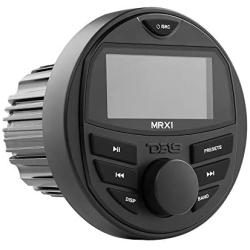 DS18 Hydro MRX1 Marine Radio Headunit LCD Screen, Bluetooth, IP65 Waterproof Weatherproof, AM FM Radio, USB, 1 Zones, 4 Volts Preamp Outputs, RDS 4X40 Watts