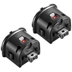 NC Motion Plus Adapter Sensor Accelerator for Nintendo Wii Remote Controller(Black 2 Piece/Set)