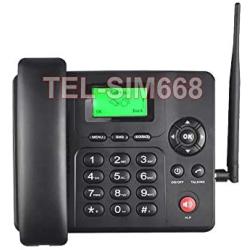 SIM Card-Based Cordless Desk Phone for AT&T T-Mobile with Text Message FM Tuner Voice Mail Caller ID Support