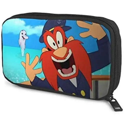 Hxuedan Yosemite Sam Looney Tunes The Data Cable Storage Bag Is A Portable And Independent Design SuitableVFor Travelers To Place The Data Cable, Earphone And Electronic Product Data Cable Storage Bag