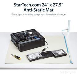 StarTech.com Anti-Static Mat - 25” x 27.5” Electrical Grounding Desk Pad - for Home or Work - Beige (M3013)
