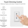 Smart Dimmer Switch, Treatlife Smart Home Smart Light Switch, Works with Alexa and Google Assistant, Dimmer Light Switch for Dimmable Bulbs, Neutral Wire Required, Single-Pole, 1 Pack