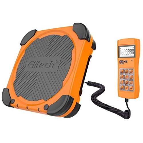 Elitech LMC-300 Electronic Refrigerant Charging/Recovery Scale HVAC A/C Wired Remote,Weight Scale 220lbs/100kgs