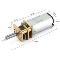 uxcell DC 12V 36RPM Micro Speed Reduction Motor Mini Gear Box Motor with 2 Terminals for RC Car Robot Model DIY Engine
