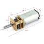 uxcell DC 12V 36RPM Micro Speed Reduction Motor Mini Gear Box Motor with 2 Terminals for RC Car Robot Model DIY Engine