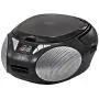 Magnavox MD6924 Portable Top Loading CD Boombox with AM/FM Stereo Radio in Black | CD-R/CD-RW Compatible | LED Display | AUX Port Supported | Programmable CD Player |