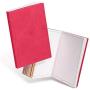 CZUR Drawing or Writing Journal Notebook, PU Leather Peach Velvet Cover,Work with CZUR APP’s OCR (Medium Red)