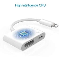 [Apple MFi Certified] Lightning to HDMI Adapter,1080P Digital AV Adapter Sync Screen Connector with Charging Port for iPhone 11/11 Pro/XS/XR/X/8 7,iPad on HD TV/Monitor/Projector(Home Essentials)