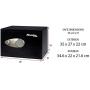 Master Lock X055ML Security Medium Digital Combination for Laptop, Jewelry, Electronics Safe and More, Small_16_L, Black