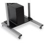 Mount-It Mobile Stand Up Desk/Height Adjustable Computer Work Station Rolling Presentation Cart with Monitor Arm (MI-7942)