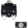 IZTOSS 5PCS 10Amp Circuit Breakers with manual reset Waterproof Button transparent Cover DC50V AC125-250V with Quick Connect Terminals