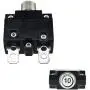 IZTOSS 5PCS 10Amp Circuit Breakers with manual reset Waterproof Button transparent Cover DC50V AC125-250V with Quick Connect Terminals