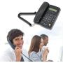 HePesTer Basic Corded Phone with Caller ID, Home Office Landline Phone with Adjustable Volume for Speakerphone/Alarm Clock/Speed Dial Function
