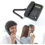 HePesTer Basic Corded Phone with Caller ID, Home Office Landline Phone with Adjustable Volume for Speakerphone/Alarm Clock/Speed Dial Function