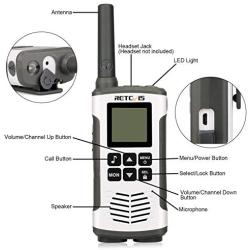 Retevis RT45 2 Way Radio Walkie Talkies Long Range,Dual Watch AA Battery VOX,Two Way Radio Rechargeable,for Commercial Business Work Restaurant(20 Pack)