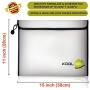 2192°F Fireproof Document Bag | 15” x 11“ Fireproof Money Bag| 3-Layer Fireproof Safe Storage Water Resistant Envelope with Zipper| Fireproof Box Pouch for Passport Important Paper Cash Lipo Battery